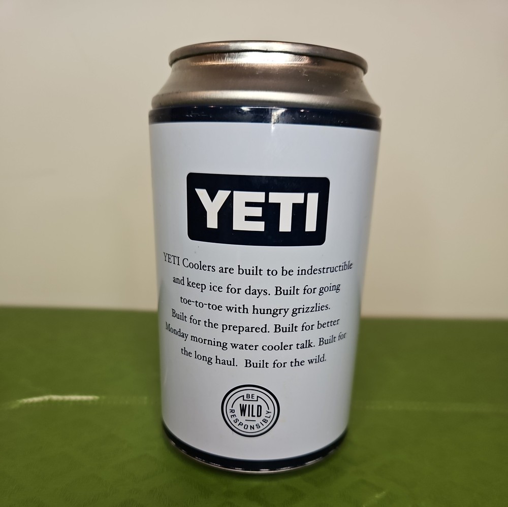Yeti Pop Top Limited Edition Empty Stash Can 12oz Can Container