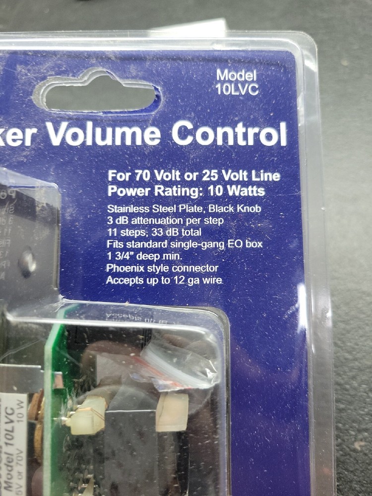 Lowell 10w Attenuator model 10LVC Speaker Volume Control
