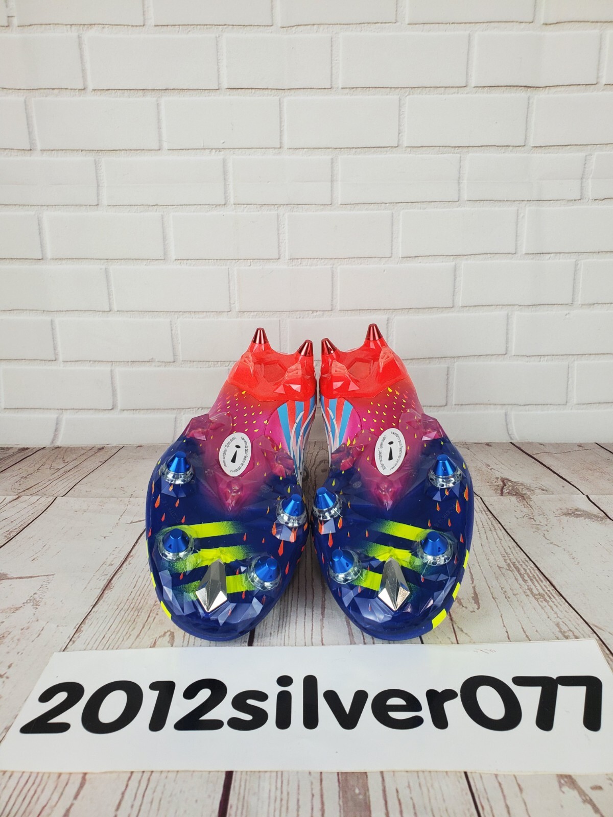 Size 9 Adidas Men's Predator Edge.1 Low SG Soccer Cleats White Solar GW1014 NEW