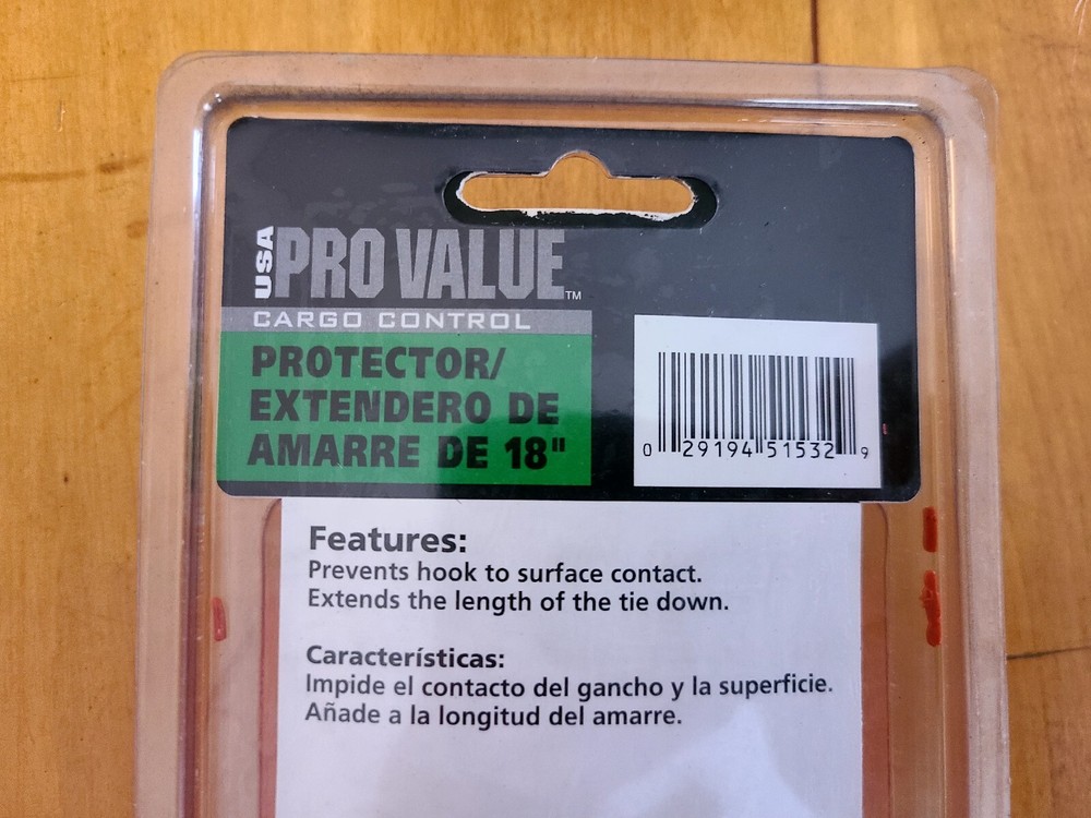 NOS Vintage Pro Value Cargo Control 18" Tie Down Protector/Extender #515320 -NEW