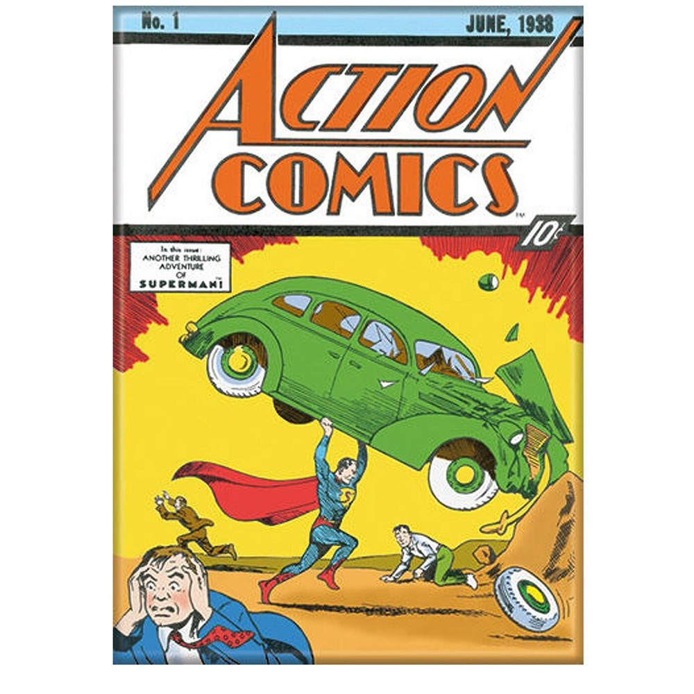 Superman Action Comics No 1 Magnet White