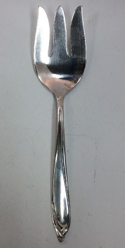 International Deep Silver Silverplate Serving Fork 8.75” KitchenGnu