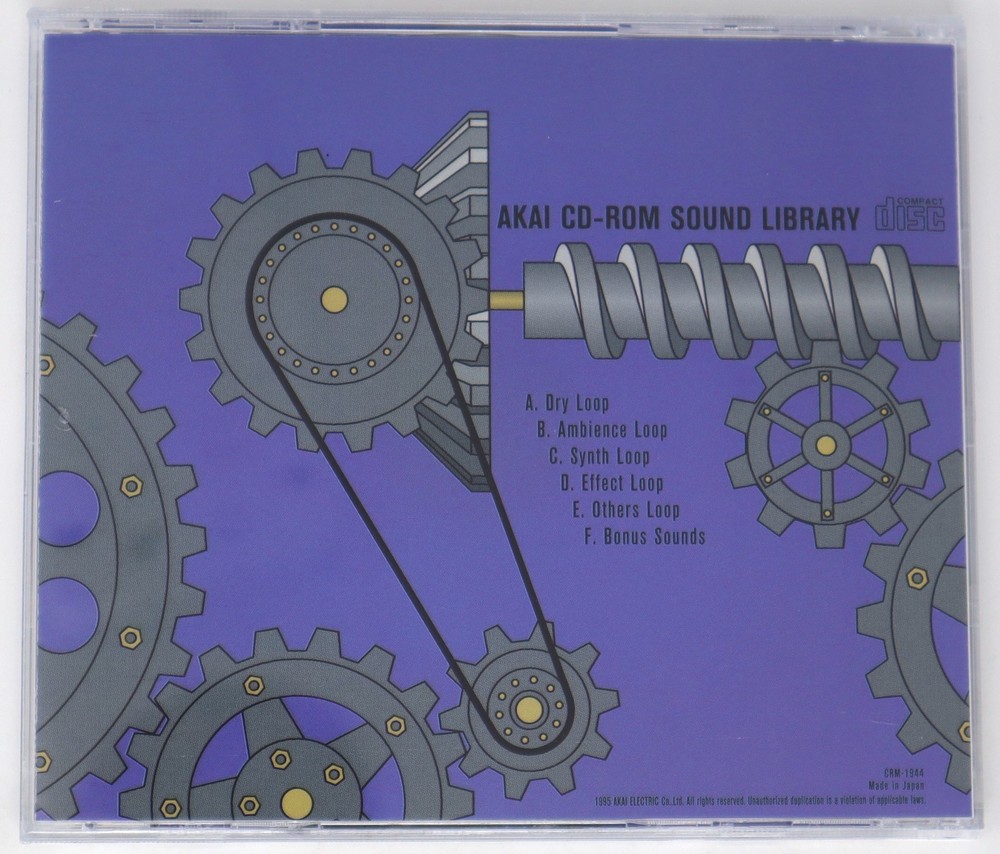 Akai Professional Sound Library Volume 4 Akai Format Sample Library Sampling CD