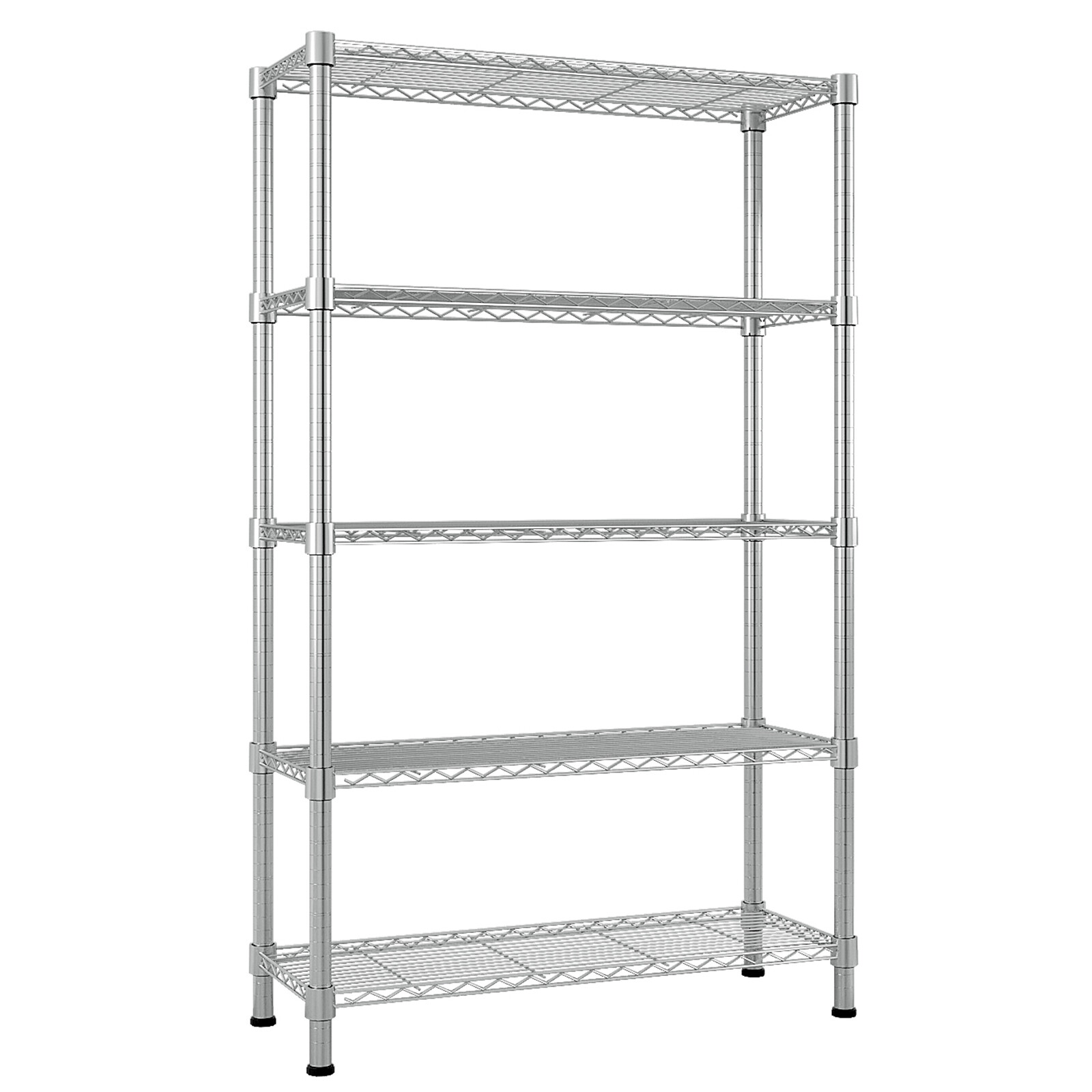 5 Tier Wire Shelving Unit Adjustable NSF Heavy Duty Metal Shelf Storage Rack