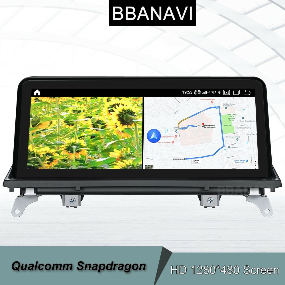 10.25in Android Screen Display Car Multimedia GPS Navigation BMW X5 X6 E70 E71