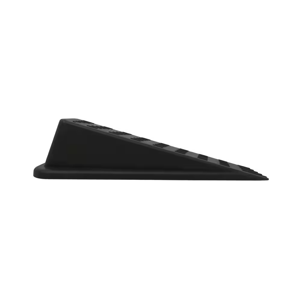 Heavy-Duty Brown Rubber Door Stop (2-Pack)