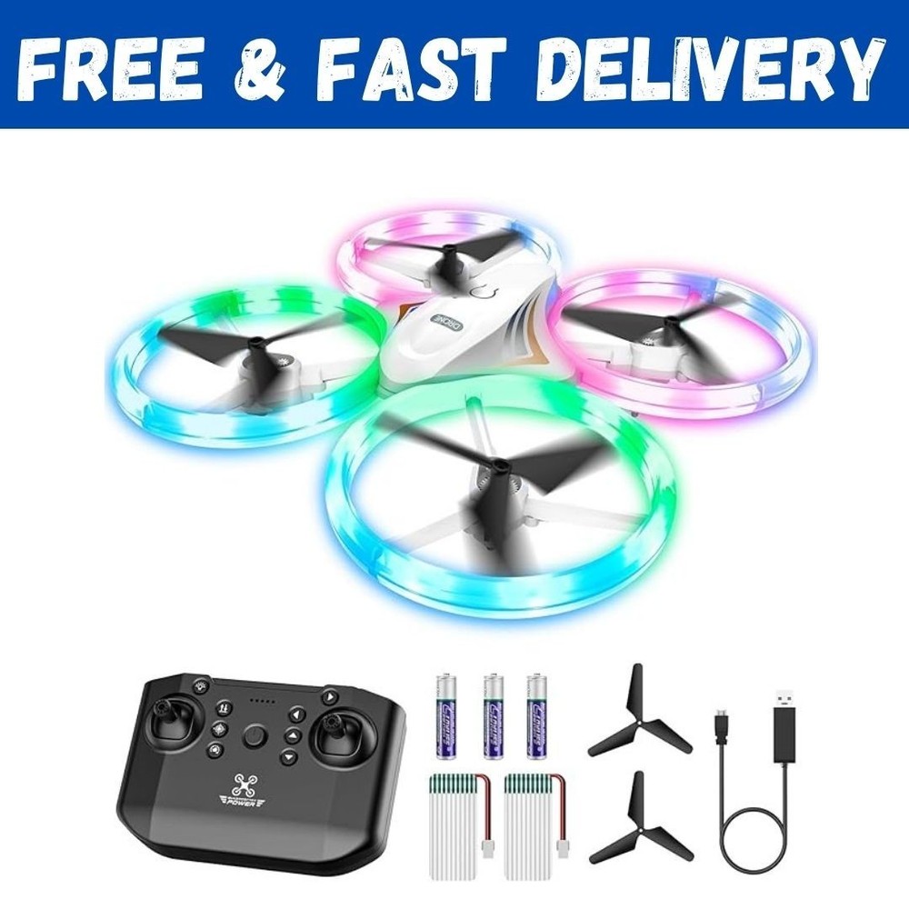 Drones for Kids, RC Drone with Cool Led Lights Mini Remote Control Beginner Dron