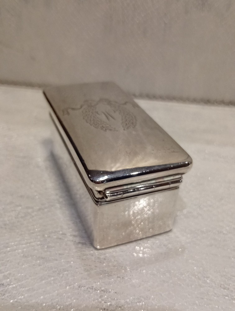 Solid Silver Edwardian Box London 1908 G H James & Co.
