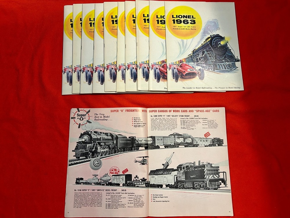 ORIGINAL LIONEL POSTWAR 1963 CONSUMER TRAIN CATALOG IN C8/9 CONDITION