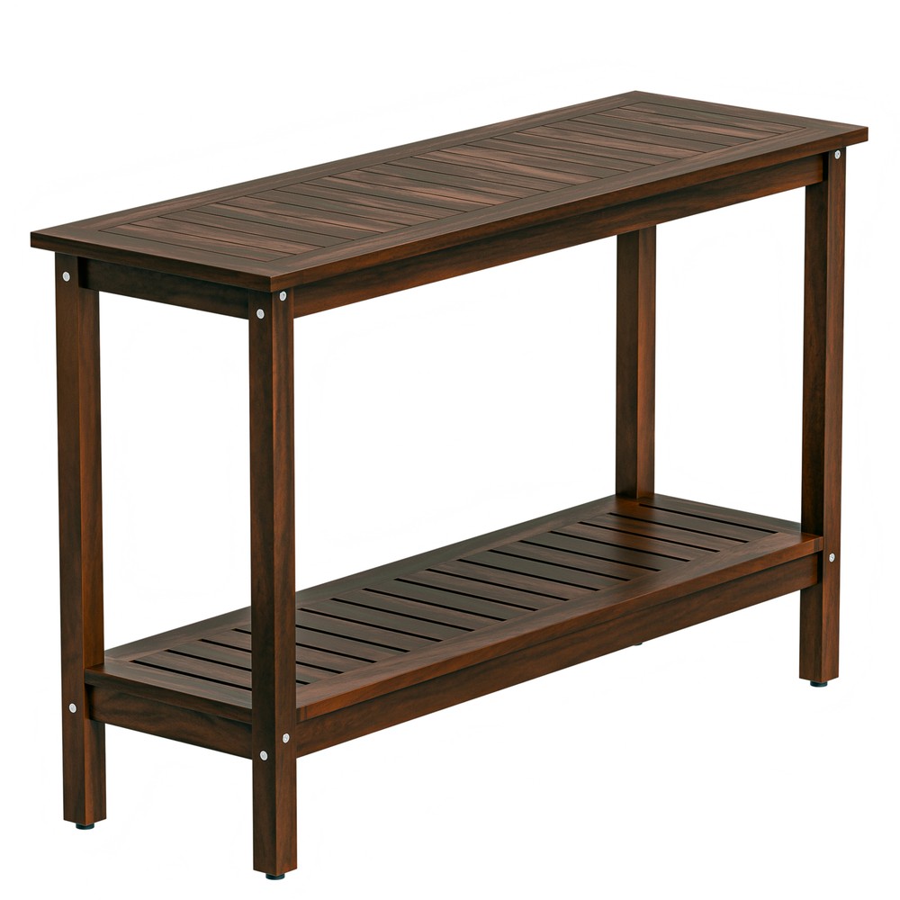 48'' Console Sofa Table with Storage Shelves Entry Way Table for Patio Coffee