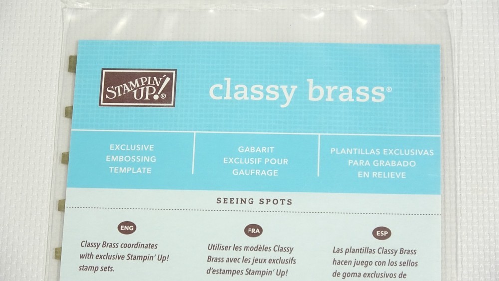 Classy Brass Stampin' Up! Embossing - Stenciling 2006