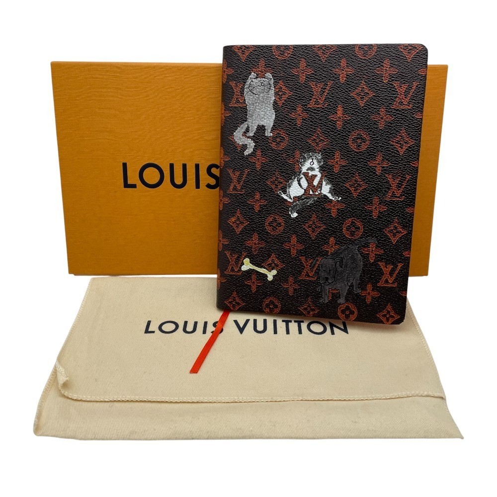 Auth Louis Vuitton Catogram Canvas Notebook GI0358