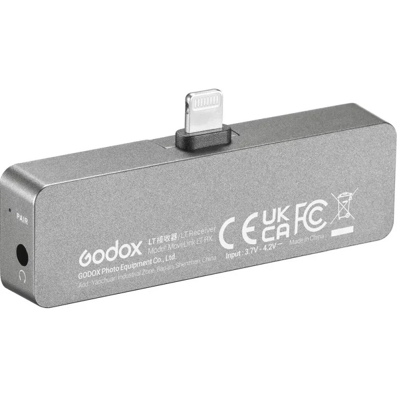 GODOX MOVELINK LT RX WIRELESS MICROPHONE *RECEIVER ONLY* - LIGHTNING
