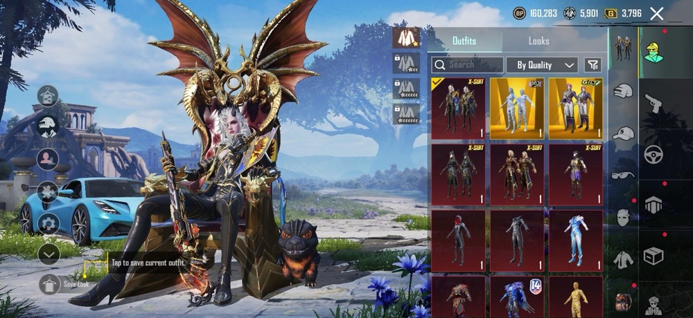 PUBG Mobile X-Suit, Glider, Vehicle, Weapon, Set, Level, Special Effect Bundle