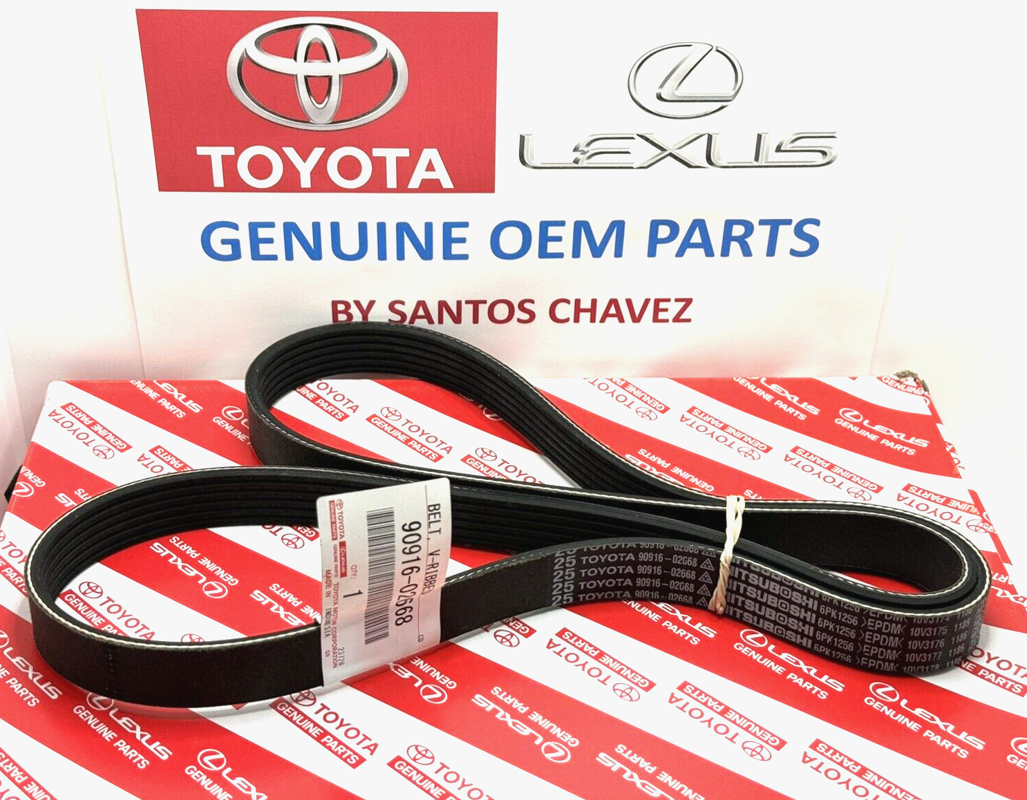 2009-2018 toyota RAV4 Serpentine Belt  GENUINE OEM PART 90916-02668
