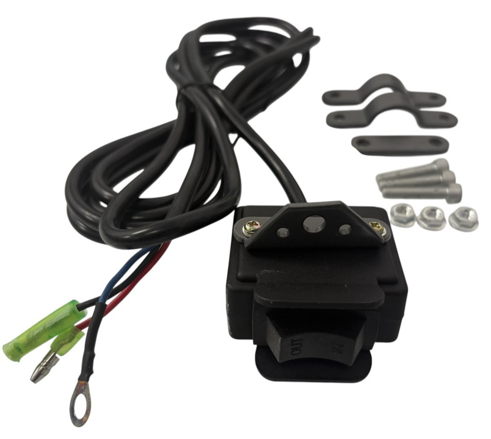 Winch Rocker Thumb Switch with Mounting Bracket Handle Bar Control Switch 12V