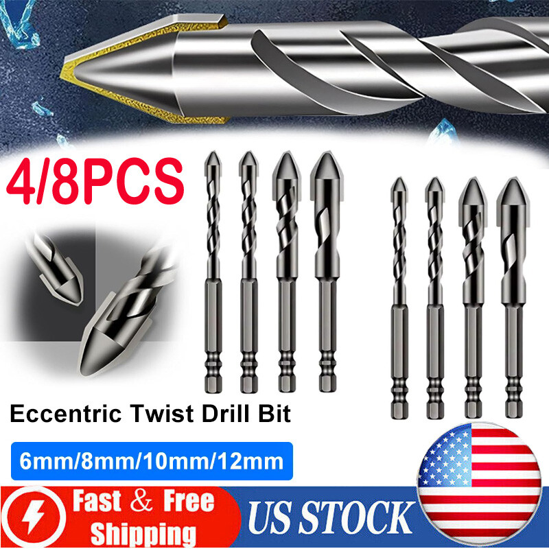 2024 High-Strength Eccentric Twist Drill Bit, Oblique Head Eccentric Drill Bit