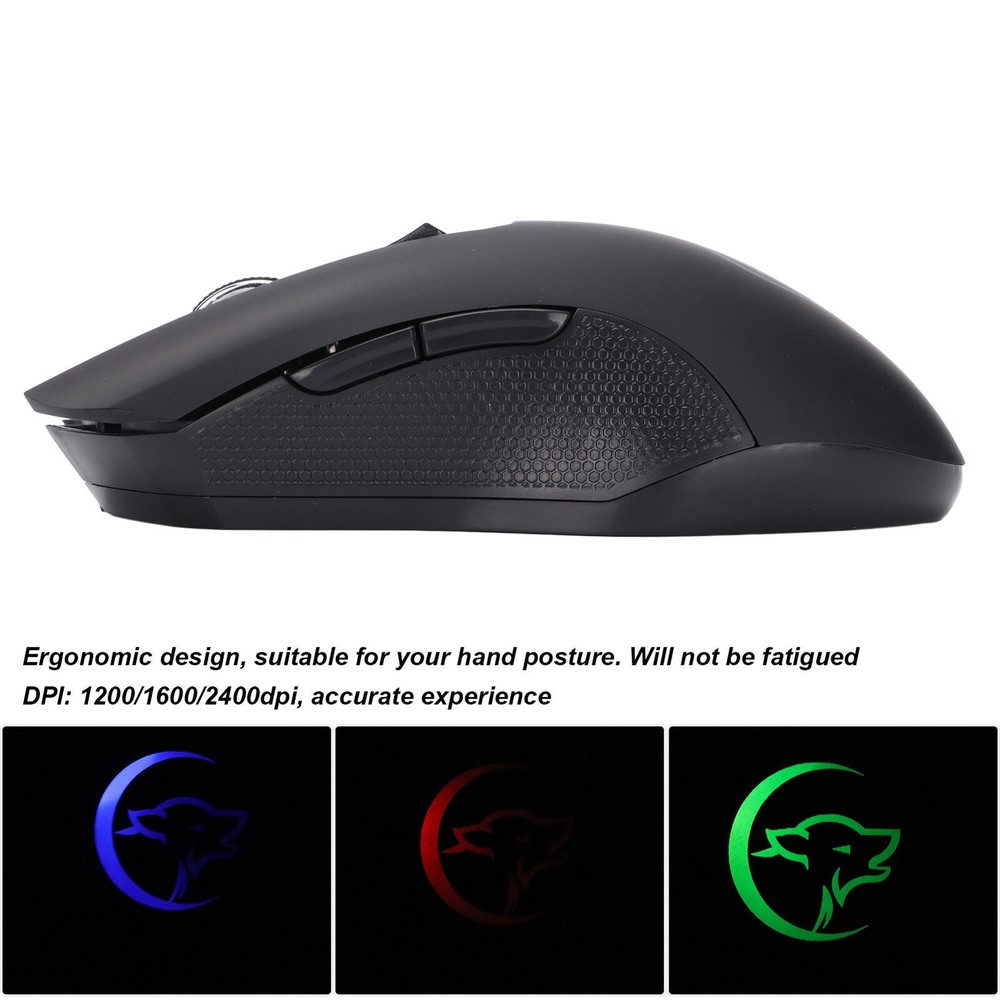 Wireless Mouse Rechargeable Mute USB Mice Ergonomic 2.4GHz Connection Computer