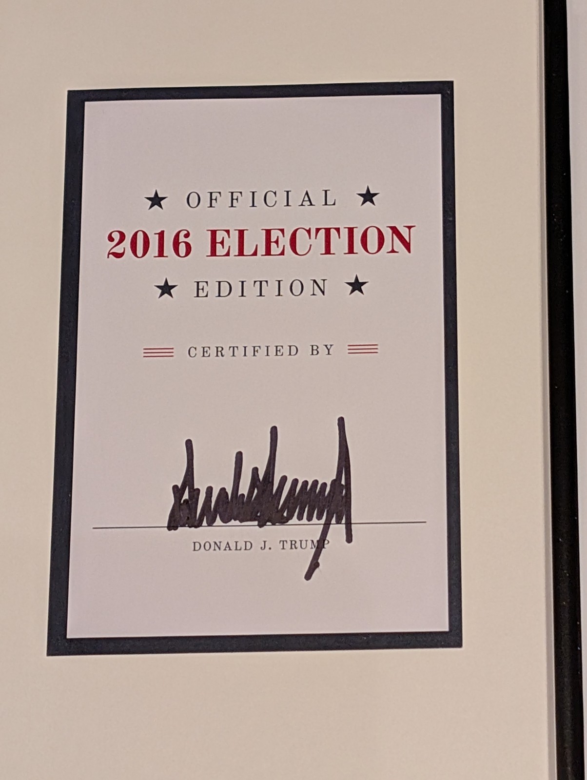 SIGNED Trump The Art Of The Deal Hardback Book Official 2016 Election Edition