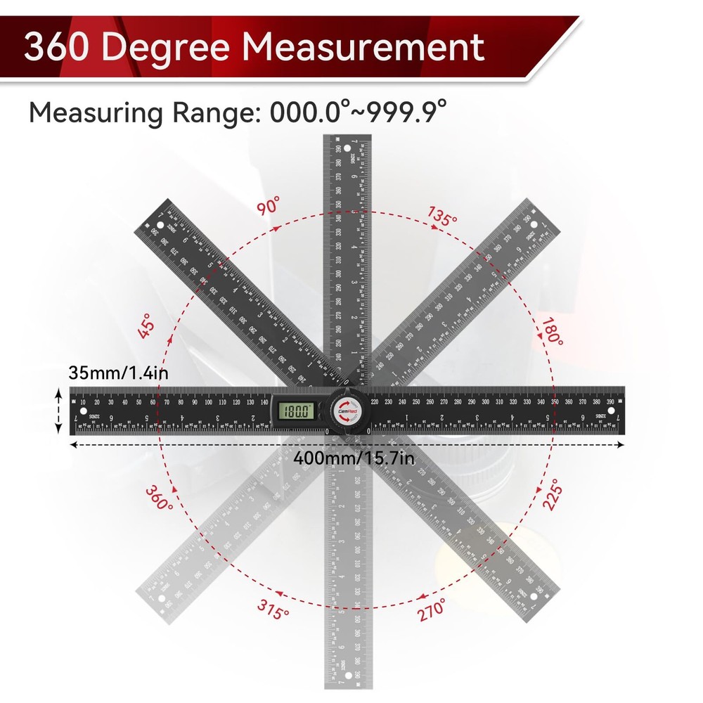 82305 Aluminum Digital Angle Finder Protractor