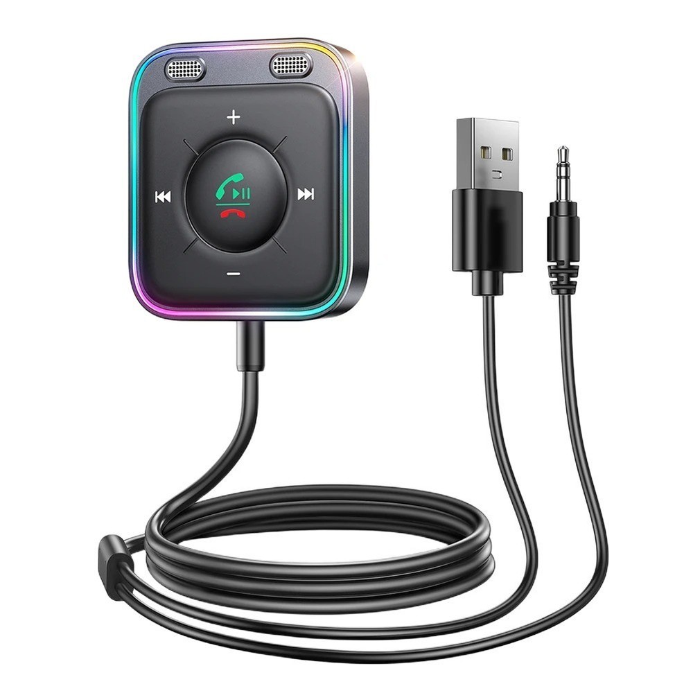 UGREEN Bluetooth 5.4 Car Receiver Adapter USB AUX with Mics Car Kit Stereo Audio