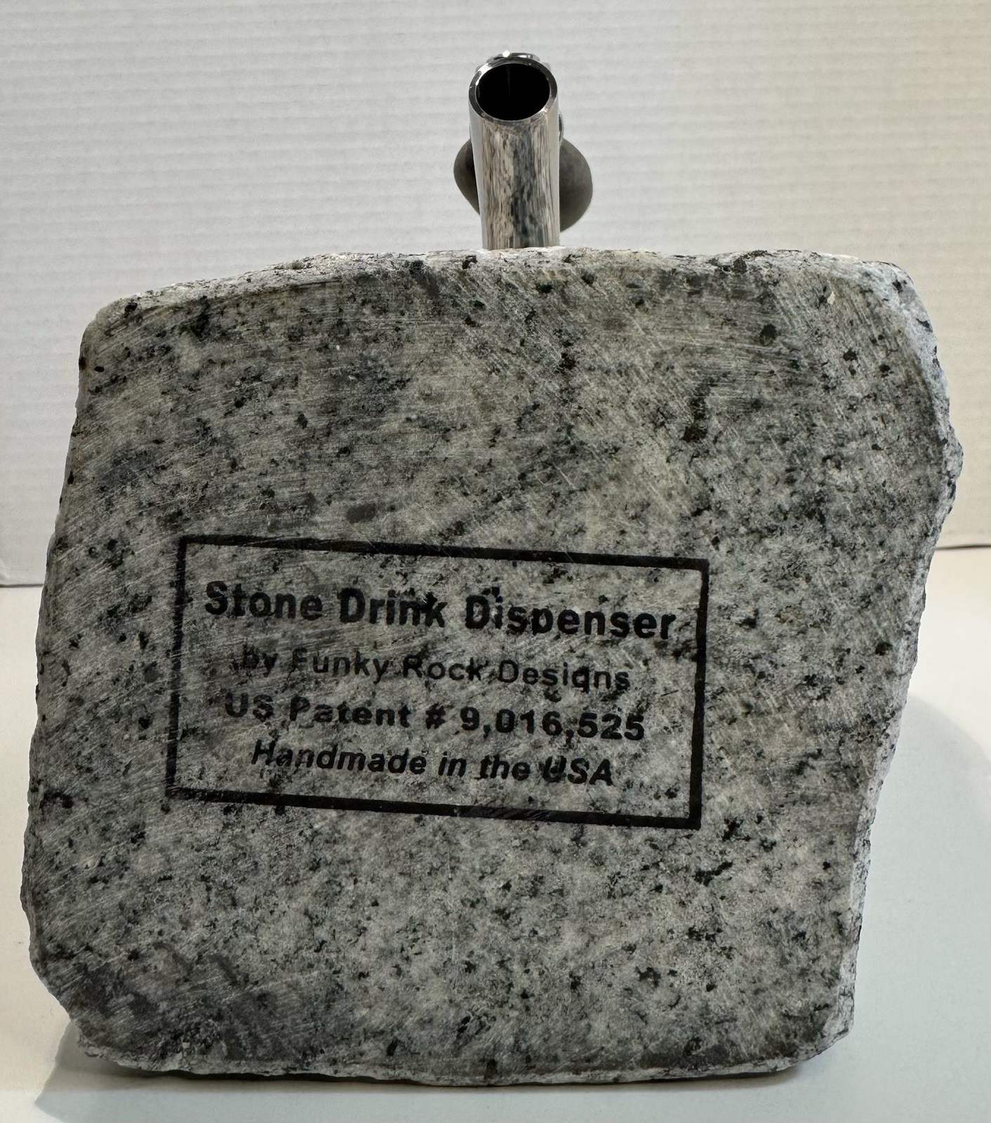 Funky Rock Designs USA Granite Stone Drink Bottle Liquor Wine Booze Dispenser