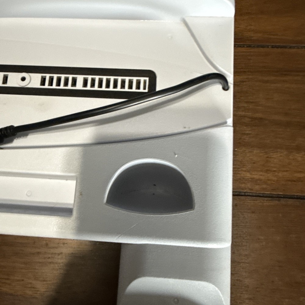 PS5/Slim/Pro Stand and Cooling Station with LED Controller Charging White