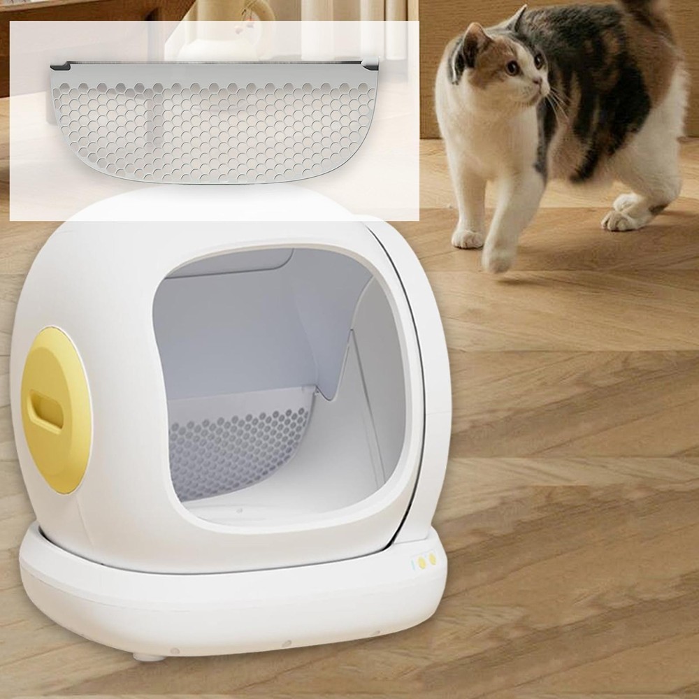 Self Cleaning Cat Litter Box Filter Replace Small Hole Easy to Clean Practical