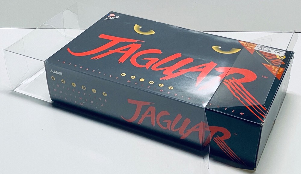 1 Console Box Protector ATARI JAGUAR Custom Made Clear Display Case .50mm PET