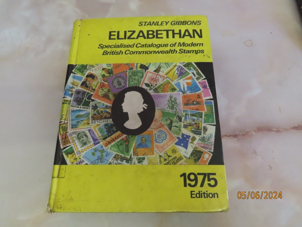 Stanley Gibbons Elizabethan Postage Stamp Catalogue 1975 hardback ..*