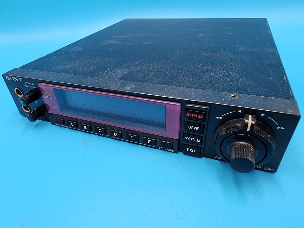 90s Sony HR-GP5 Guitar Multi Effect Instrument Processor Half Rack DPS Bass