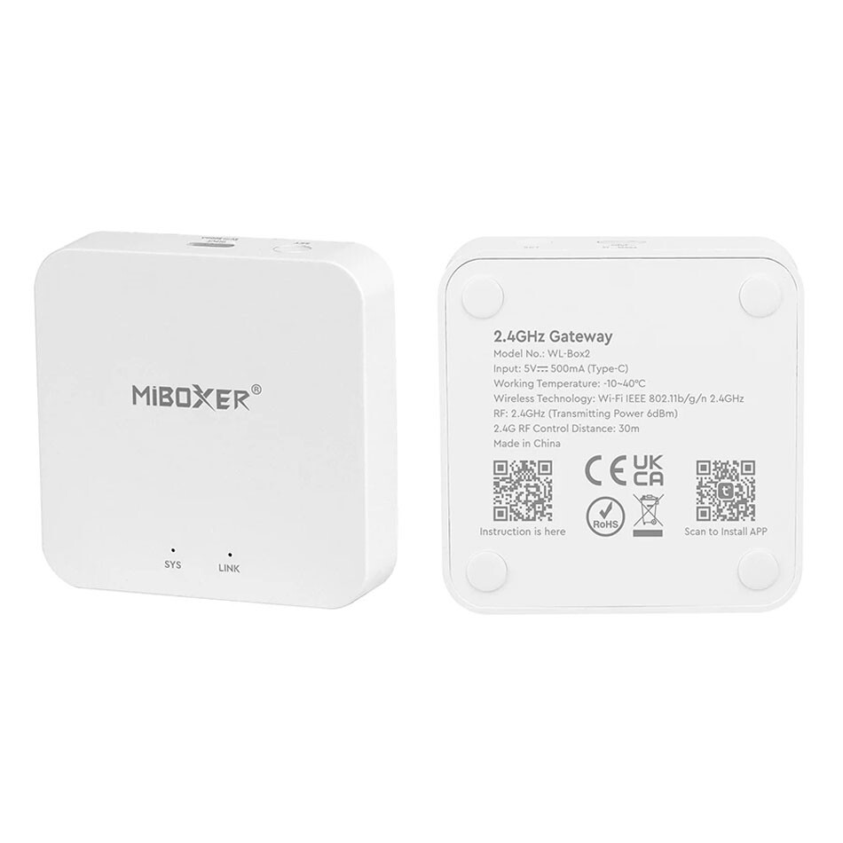 Miboxer WL-Box2 2.4GHz Gateway WiFi Tuya controller system Wireless APP Control