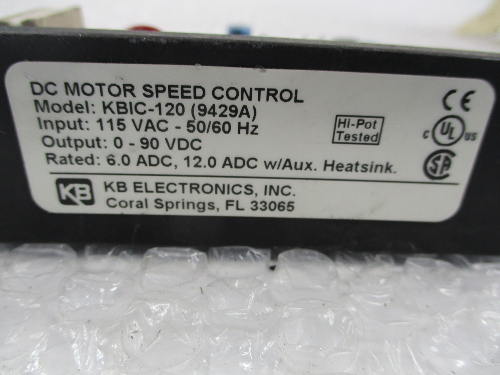 KB ELECTRONICS KBIC-120 SPEED CONTROL NSNP