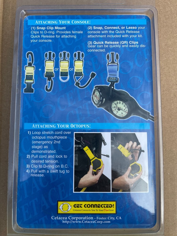 5 X cetacea basic reef protector kit octo n gauge holder scuba spg