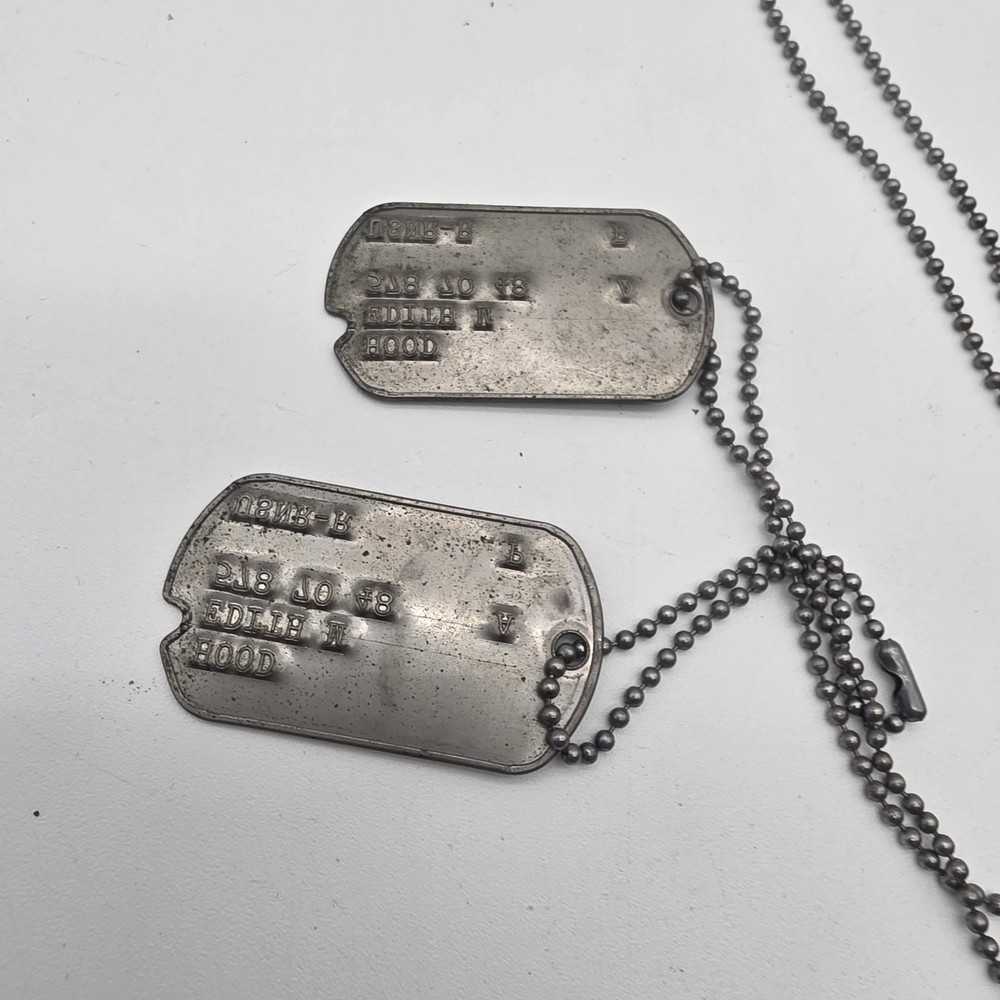 Ww2 USN Notched Dog Tags