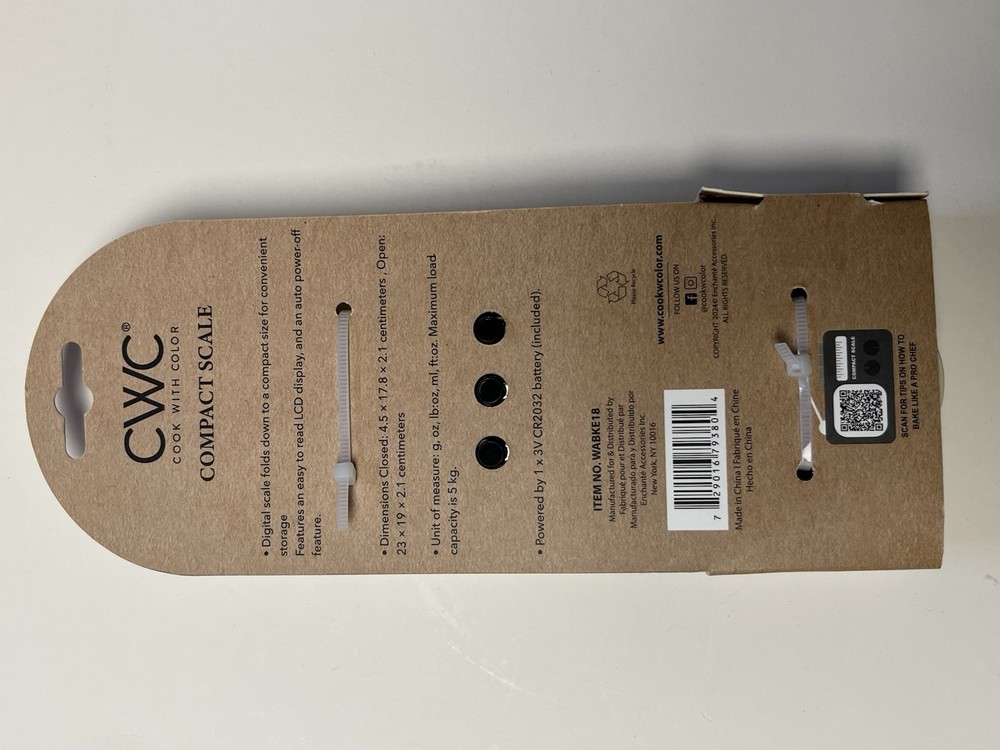 Foldable Digital Kitchen Scale – Essential Tool for Precision Weighing 5kg/ 11lb