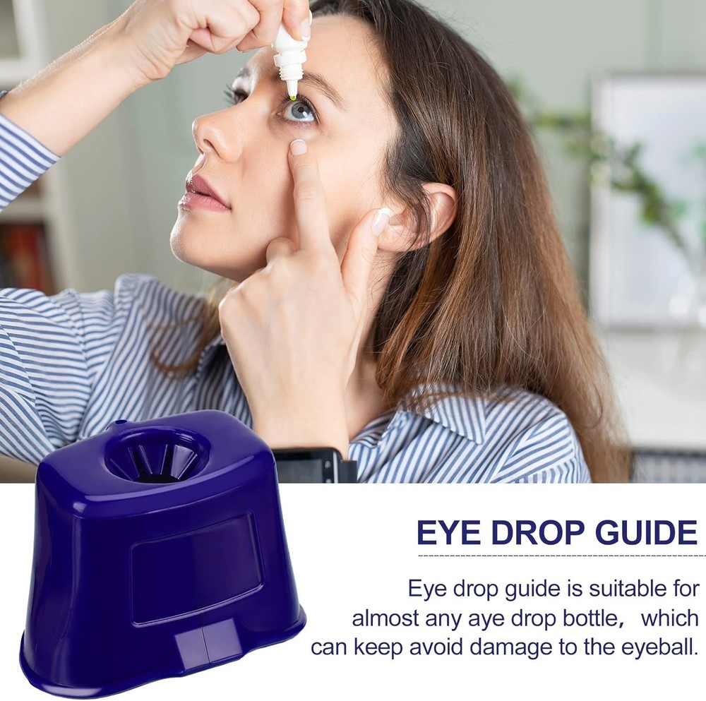 2 Pcs Eye Drop Guide Dispenser Portable Reusable Eye Dropper Tool for Elderly...