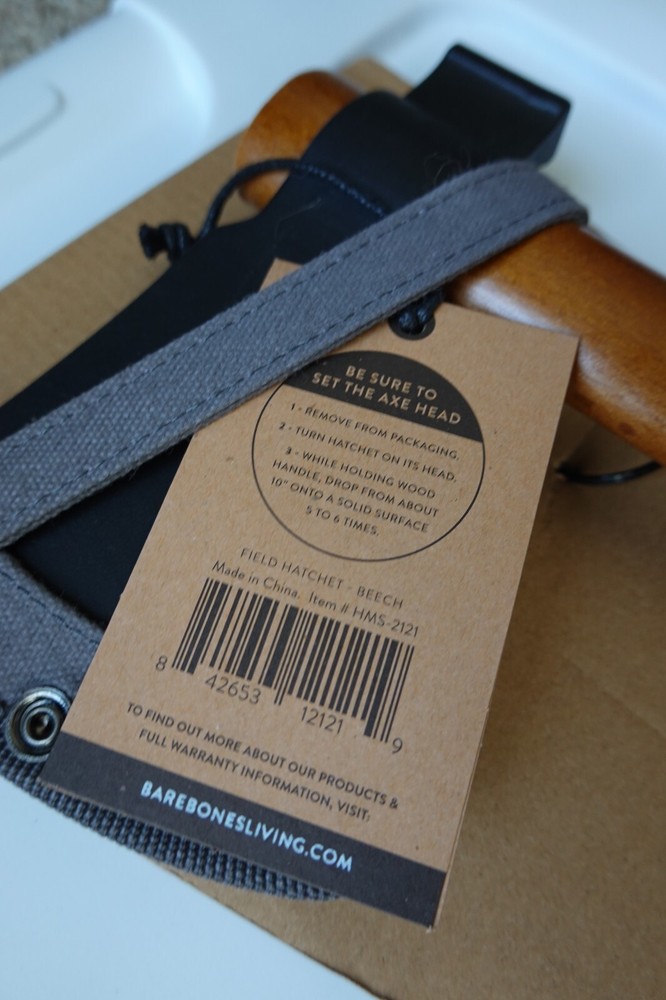Barebones Field Hatchet 17” Wood Handle - Unsplit