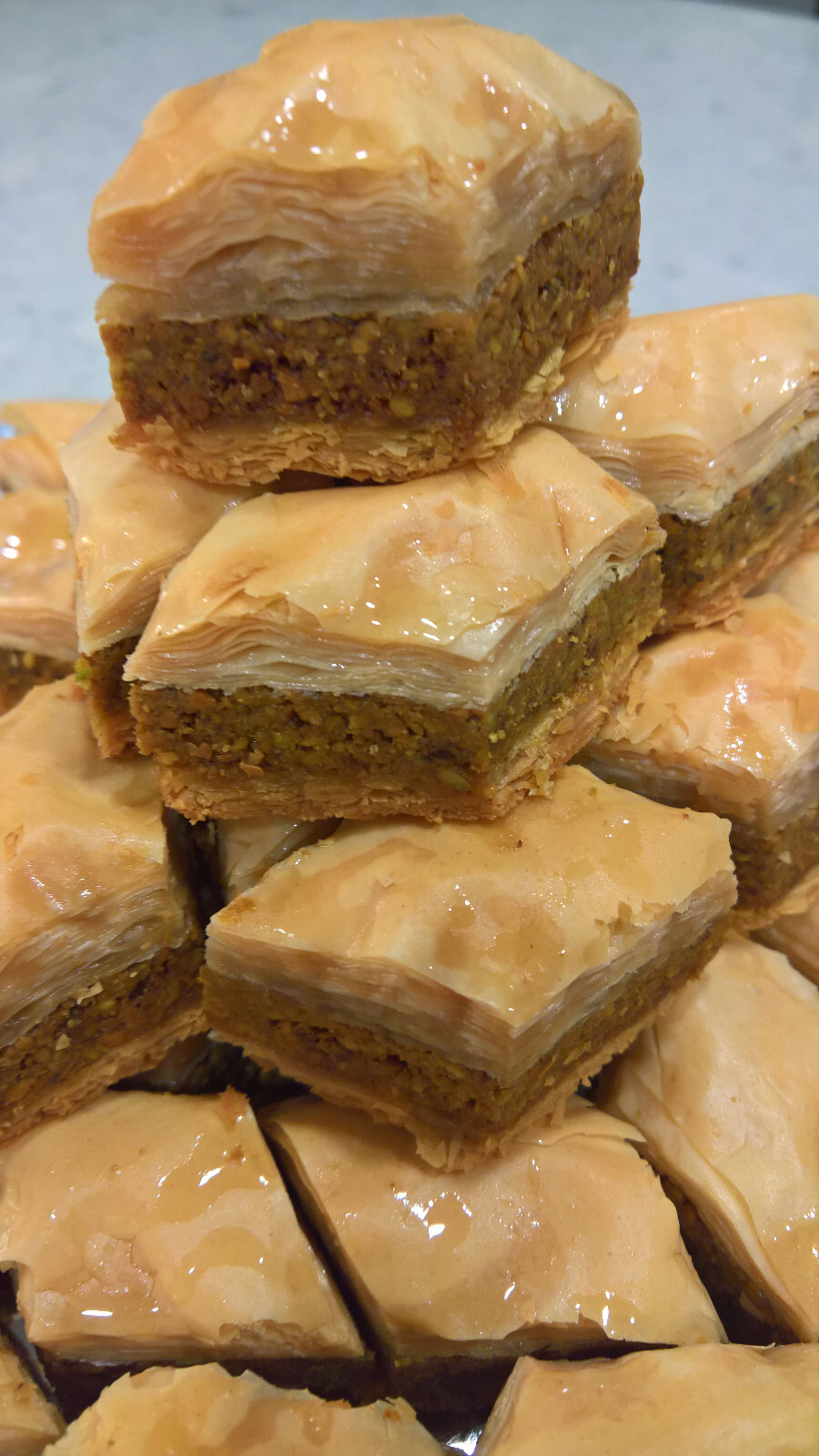 Organic Baklava with Pistachio & RAW Honey! Unique Quality (2LB) (33 Piece)