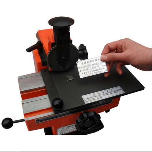 Semi-automatic sheet embosser metal stamping printer marking machine label 4mm