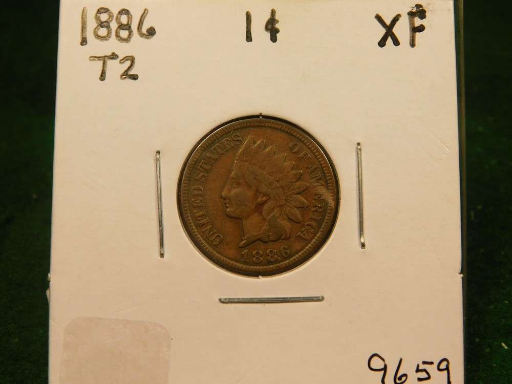 1886  Indian Head Cent  Type 2   Item # 9659