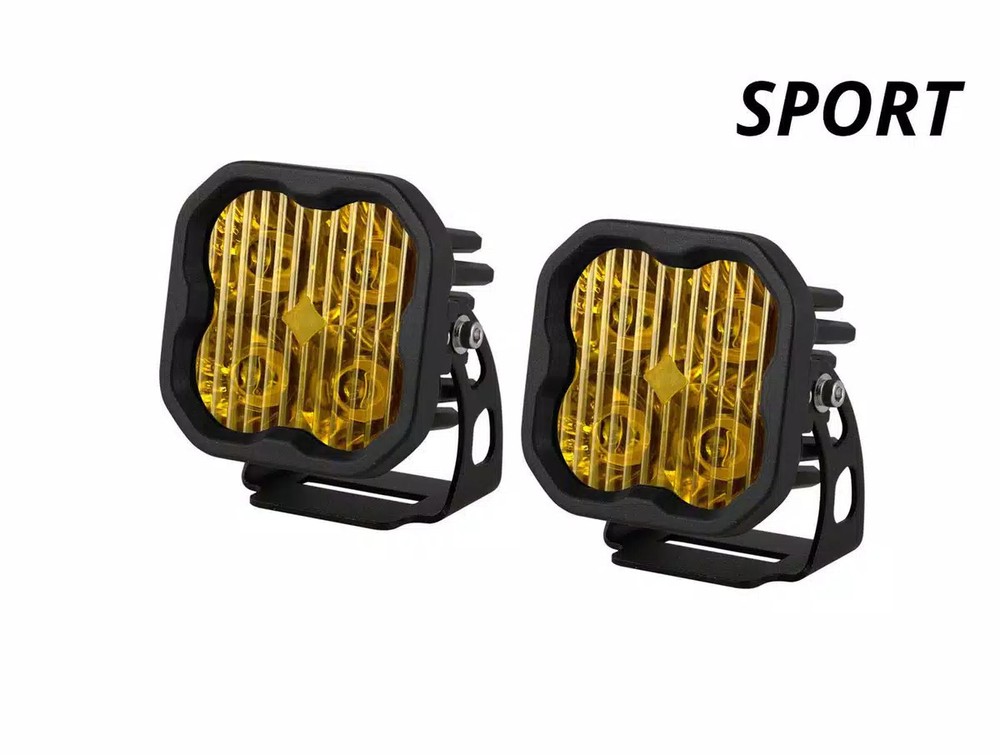 Diode Dynamics 3" White Pro LED Pod one Driving with Amber Backlight