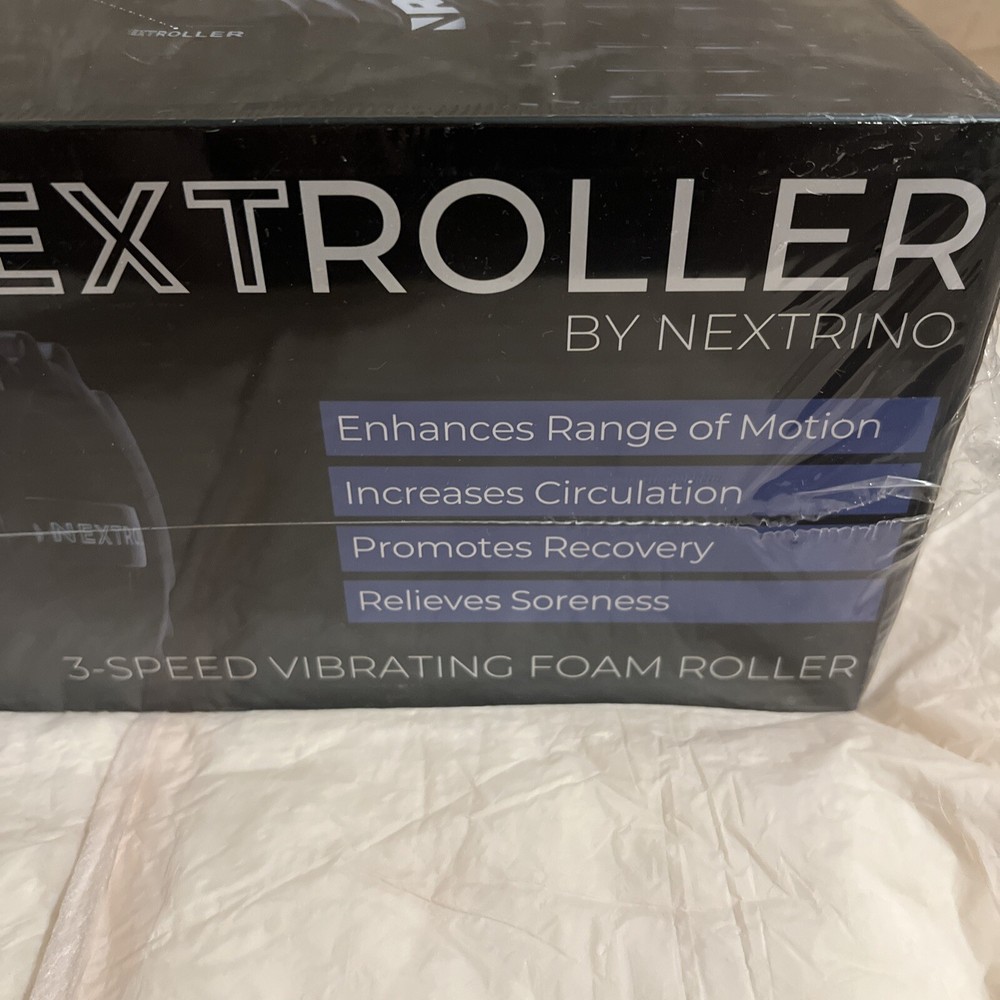 Nextrino NextRoller 3-Speed Variable Vibration Intensity Massage Foam Roller NIB