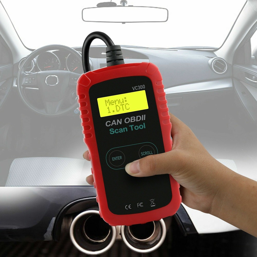Jeep Wrangler Car Code Reader Diagnostic CAN OBDII Scan Tool Reset Fault VC3 US