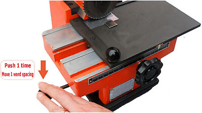 4mm Letter Semi-Automatic Sheet Embosser Metal Stamp Marking Label Printer