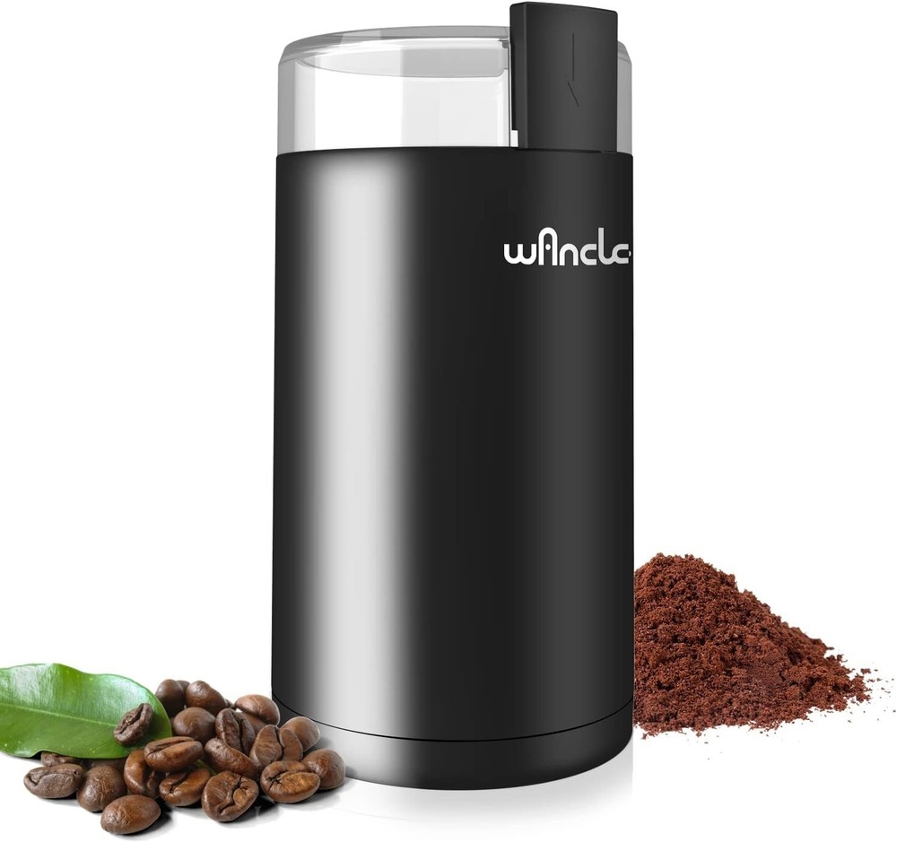 Effortless Electric Coffee Grinder & Spice Mill - One-Touch Operation, Black