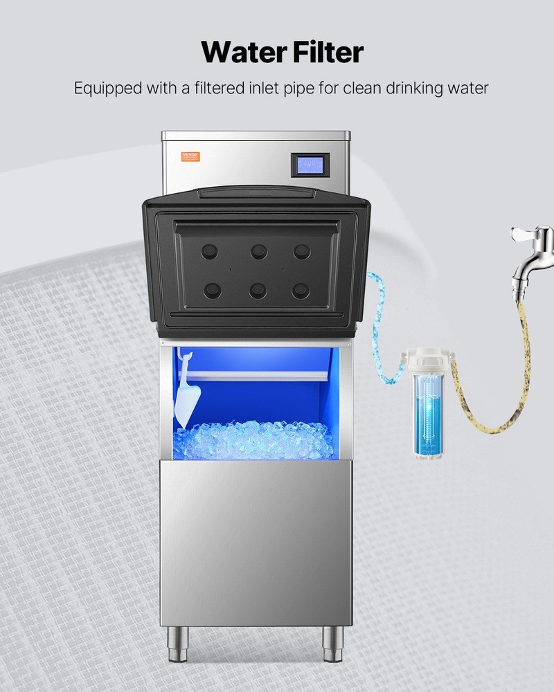 250lb Commercial Ice Bin with Enhanced Structural Durability