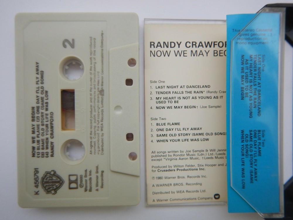RANDY CRAWFORD - NOW WE MAY BEGIN - CASSETTE