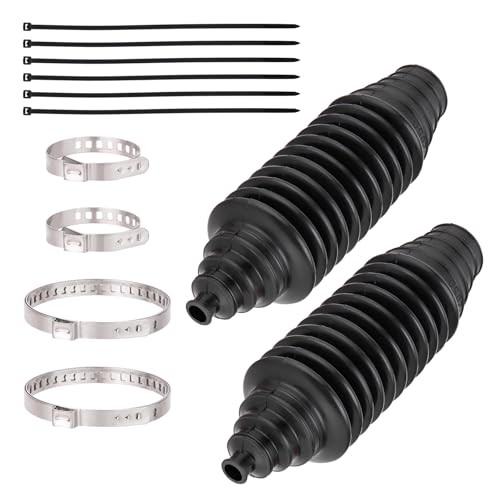 Inner Tie Rod Boot Kit, 2PCS Universal Adjustable Car Tie Rod Boot with