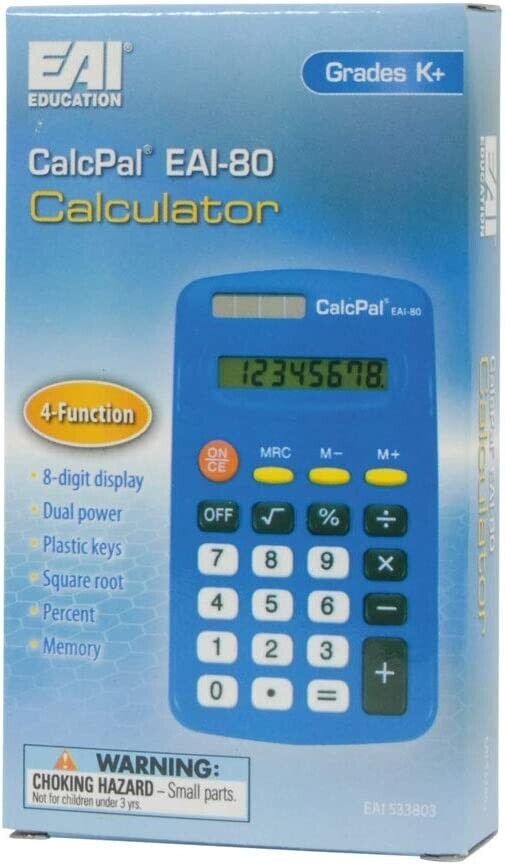 EAI Education CalcPal EAI-80 Basic Calculator